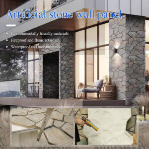 Pu Faux Decorative Turtle Shell Artificial Faux Stone Siding Panels for Villa Wall Cladding